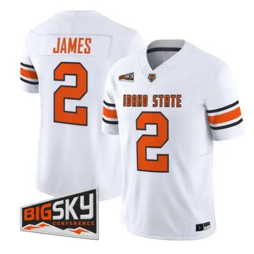 Chedon James Jersey #2 Idaho State Bengals 2026 Limited All Stitched Black by My Store NCAA Football Jerseys
