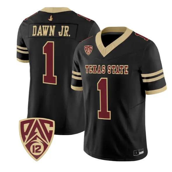 Chris Dawn Jr Jersey #1 Texas State Bobcats 2026 Vapor All Stitched by My Store NCAA Football Jerseys