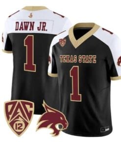 Chris Dawn Jr Jersey #1 Texas State Bobcats 2026 Vapor All Stitched by My Store NCAA Football Jerseys