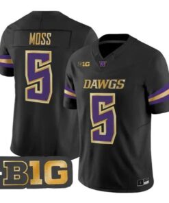 Christian Moss #5 Washington Huskies Jersey 2026 Unleash the Dawgs All Stitched by My Store NCAA Football Jerseys