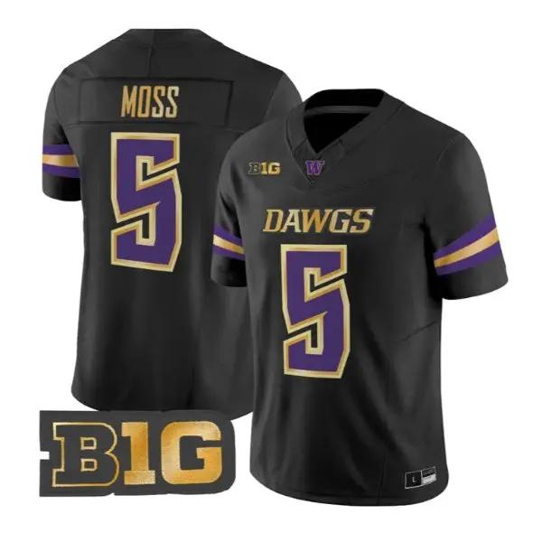 Christian Moss #5 Washington Huskies Jersey 2026 Unleash the Dawgs All Stitched by My Store NCAA Football Jerseys