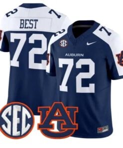Cole Best #72 Auburn Tigers Jersey 2026 Vapor Limited All Stitched by My Store NCAA Football Jerseys