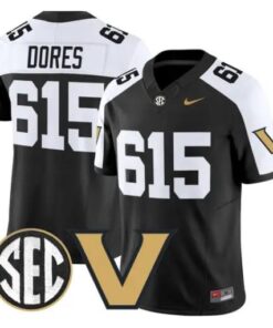 Commodores Jersey #615 Vanderbilt Commodores 2026 Vapor V2 - Stitched by My Store NCAA Football Jerseys