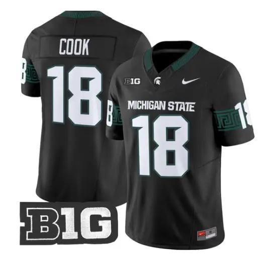 Connor Cook Jersey #18 Michigan State Spartans 2026 Limited Stitched by My Store NCAA Football Jerseys