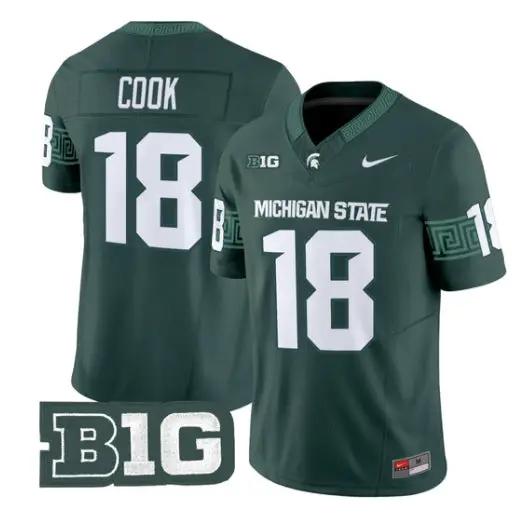 Connor Cook Jersey #18 Michigan State Spartans 2026 Limited Stitched by My Store NCAA Football Jerseys