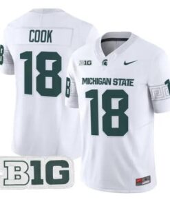 Connor Cook Jersey #18 Michigan State Spartans 2026 Limited Stitched by My Store NCAA Football Jerseys
