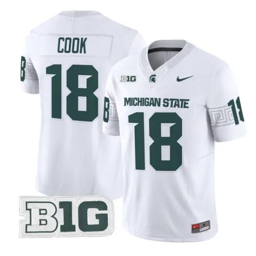 Connor Cook Jersey #18 Michigan State Spartans 2026 Limited Stitched by My Store NCAA Football Jerseys