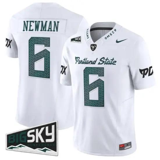 Cru Newman Jersey #6 Portland State Vikings 2026 Limited All Stitched by My Store NCAA Football Jerseys
