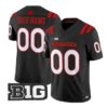 Custom Nebraska Cornhuskers Jersey 2026 Alternate All-black Limited All Stitched