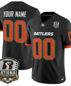 Custom Arizona Rattlers Jersey 2026 National Campions Patch Stitched by My Store NCAA Football Jerseys