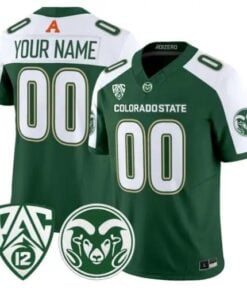 Custom Colorado State Rams Jersey Name, Number 2026 Limited Stitched by My Store NCAA Football Jerseys