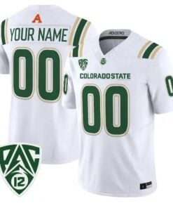 Custom Colorado State Rams Jersey Name, Number 2026 Limited Stitched by My Store NCAA Football Jerseys