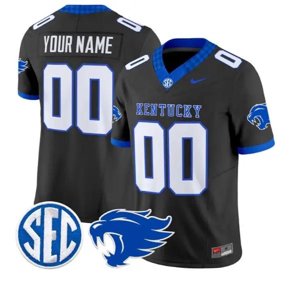 Custom Kentucky Wildcats Jersey Name, Number 2026 Limited Stitched by My Store NCAA Football Jerseys
