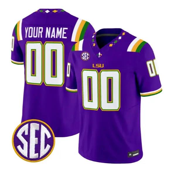 Custom LSU Tigers Jersey Name, Number 2026 Vapor Limited All Stitched by My Store NCAA Football Jerseys