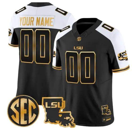 Custom LSU Tigers Jersey Name, Number 2026 Vapor Limited Stitched by My Store NCAA Football Jerseys