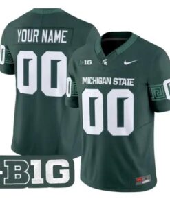 Custom Michigan State Spartans Jersey Name, Number 2026 All Stitched by My Store NCAA Football Jerseys