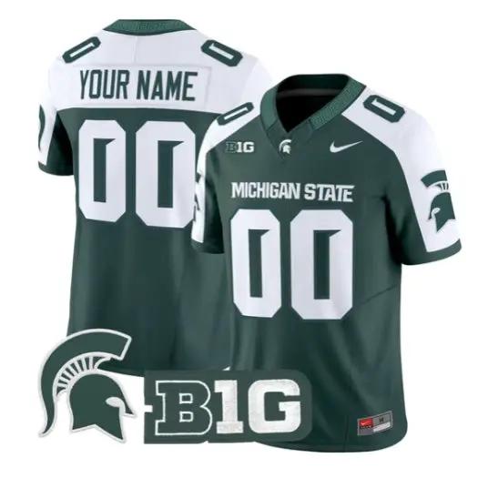 Custom Michigan State Spartans Jersey Name, Number 2026 All Stitched by My Store NCAA Football Jerseys