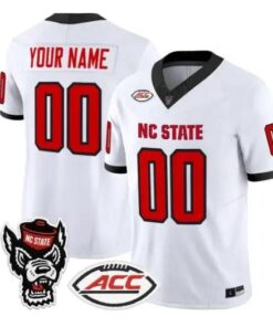 Custom NC State Wolfpack Jersey Name, Number 2026 Limited All Stitched by My Store NCAA Football Jerseys