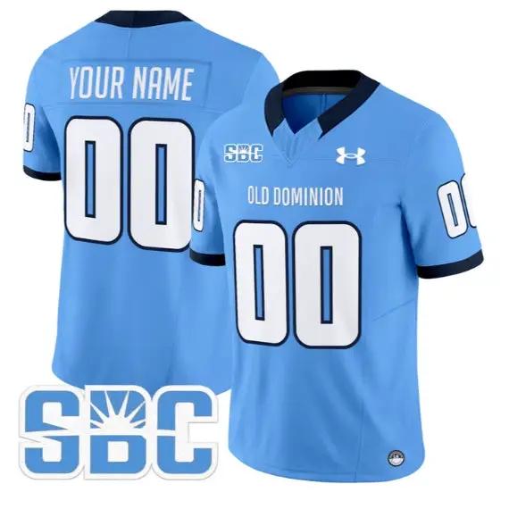 Custom Old Dominion Monarchs Jersey Name, Number 2026 Vapor All Stitched by My Store NCAA Football Jerseys