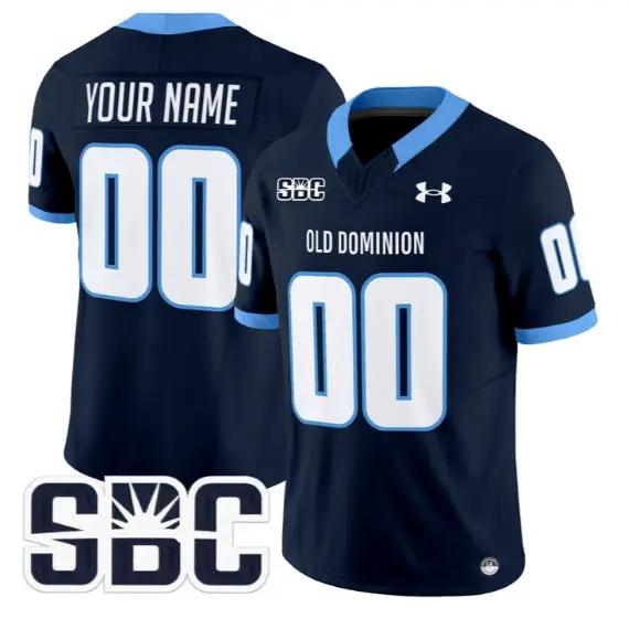 Custom Old Dominion Monarchs Jersey Name, Number 2026 Vapor All Stitched by My Store NCAA Football Jerseys
