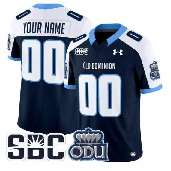 Custom Old Dominion Monarchs Jersey Name, Number 2026 Vapor All Stitched by My Store NCAA Football Jerseys