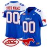 Custom SMU Mustangs Jersey Name, Number 2026 Vapor Limited Stitched