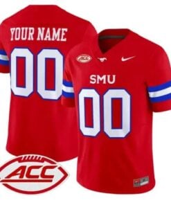 Custom SMU Mustangs Jersey Name, Number 2026 Vapor Limited Stitched by My Store NCAA Football Jerseys