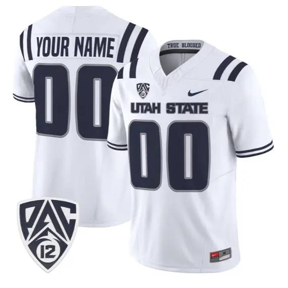 Custom Utah State Aggies Jersey Name, Number 2026 Vapor All Stitched by My Store NCAA Football Jerseys