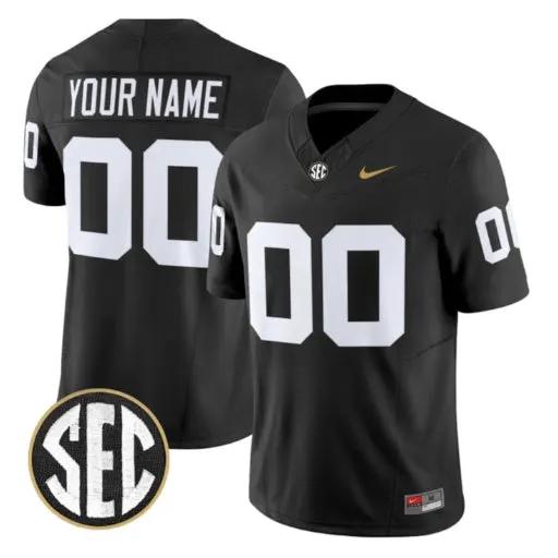 Custom Vanderbilt Commodores Jersey V2 Name, Number 2026 Stitched by My Store NCAA Football Jerseys