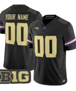 Custom Washington Huskies Jersey Name, Number 2026 Limited Stitched by My Store NCAA Football Jerseys