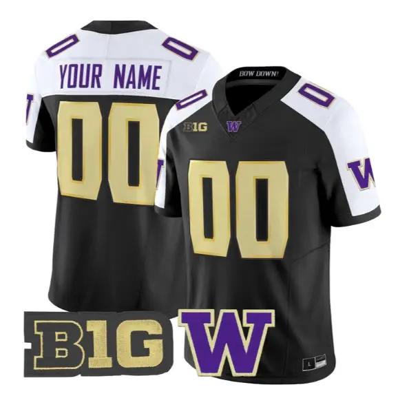Custom Washington Huskies Jersey Name, Number 2026 Limited Stitched by My Store NCAA Football Jerseys