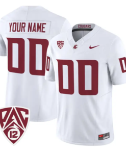 Custom Washington State Cougars Jersey Name, Number 2026 Vapor Stitched