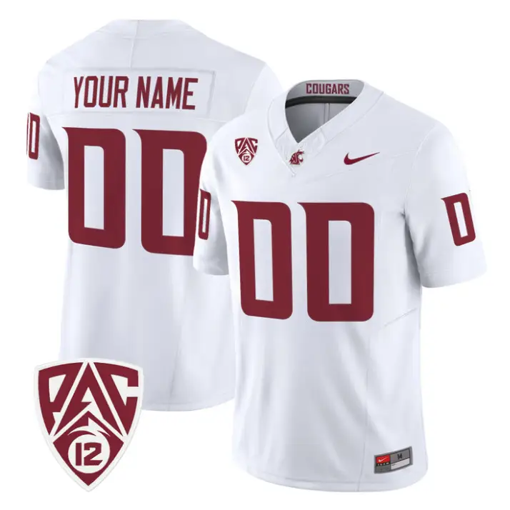 Custom Washington State Cougars Jersey Name, Number 2026 Vapor Stitched