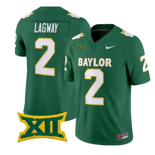 DJ Lagway Jersey #2 Baylor Bears Throwback 2026 Vapor Limited All Stitched by My Store NCAA Football Jerseys