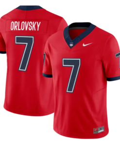 Dan Orlovsky Jersey #7 UConn Huskies 2026 Vapor Limited Football All Stitched by My Store NCAA Football Jerseys