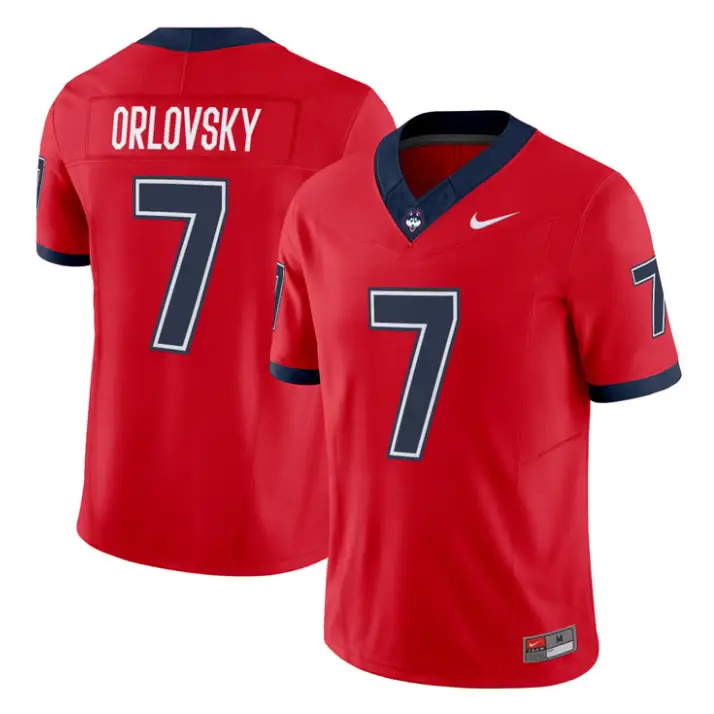Dan Orlovsky Jersey #7 UConn Huskies 2026 Vapor Limited Football All Stitched by My Store NCAA Football Jerseys