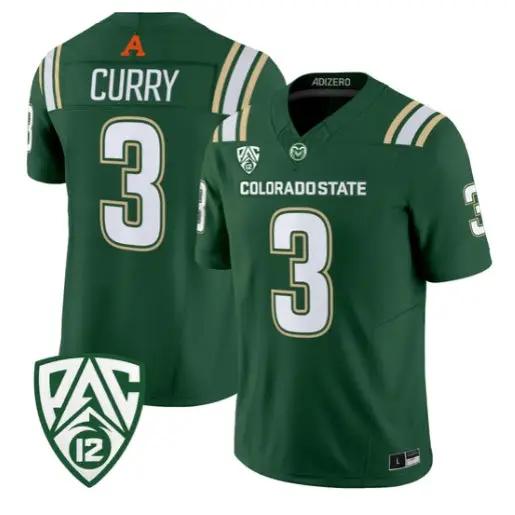 Darius Curry Jersey #3 Colorado State Rams 2026 Vapor All Stitched by My Store NCAA Football Jerseys