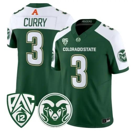 Darius Curry Jersey #3 Colorado State Rams 2026 Vapor All Stitched by My Store NCAA Football Jerseys