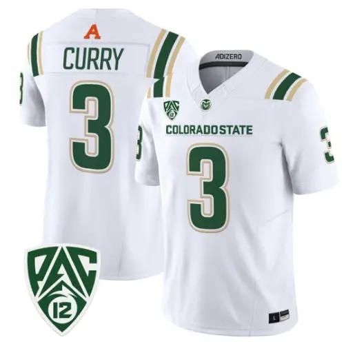 Darius Curry Jersey #3 Colorado State Rams 2026 Vapor All Stitched by My Store NCAA Football Jerseys