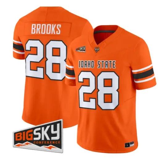 Dason Brooks Jersey #28 Idaho State Bengals 2026 Limited All Stitched by My Store NCAA Football Jerseys