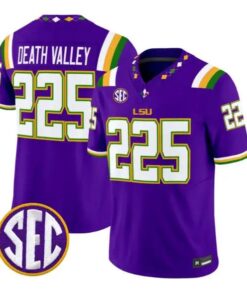 Death Valley #225 LSU Tigers Jersey 2026 Mardi Gras Edition All Stitched by My Store NCAA Football Jerseys