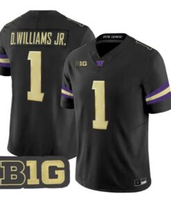 Demond Williams Jr. #1 Washington Huskies Jersey 2026 All Stitched by My Store NCAA Football Jerseys