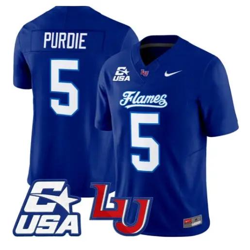 Deshawn Purdie Jersey #5 Liberty Flames 2026 Vapor Limited Stitched by My Store NCAA Football Jerseys