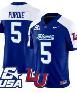 Deshawn Purdie Jersey #5 Liberty Flames 2026 Vapor Limited Stitched by My Store NCAA Football Jerseys