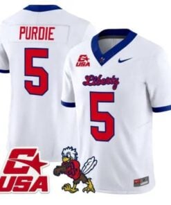 Deshawn Purdie Jersey #5 Liberty Flames 2026 Vapor Limited Stitched by My Store NCAA Football Jerseys