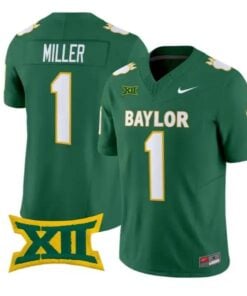 Dre'lon Miller Jersey #1 Baylor Bears Throwback 2026 Vapor Limited All Stitched by My Store NCAA Football Jerseys