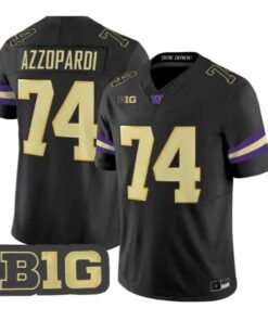 Drew Azzopardi #74 Washington Huskies Jersey 2026 Limited Stitched by My Store NCAA Football Jerseys