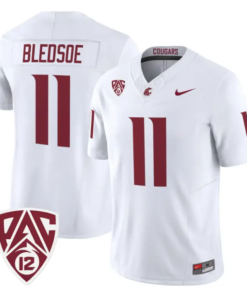 Drew Bledsoe Jersey #11 Washington State Cougars 2026 Vapor Stitched by My Store NCAA Football Jerseys