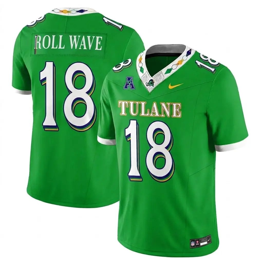 Tulane Green Wave 2026 Mardi Gras-Inspired City Edition - Stitched - Top Design Fan Tulane Green Wave 2026 Mardi Gras-Inspired City Edition - Stitched