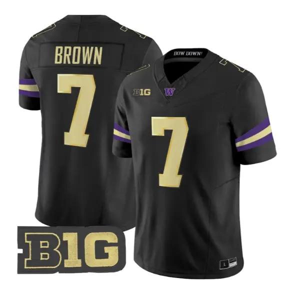 Elijah Brown #7 Washington Huskies Jersey 2026 Limited All Stitched by My Store NCAA Football Jerseys